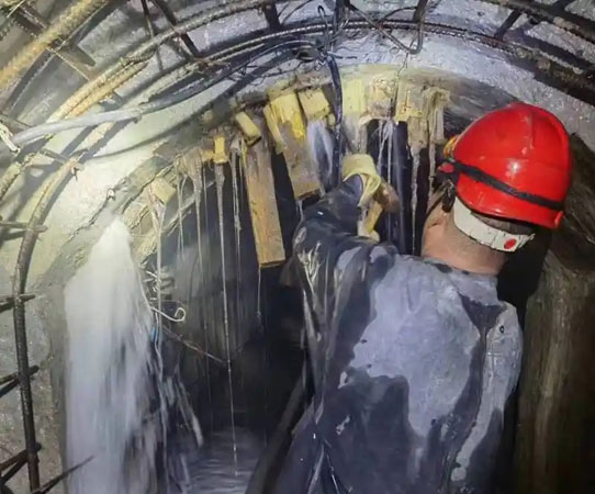 汪场镇大坝堵漏