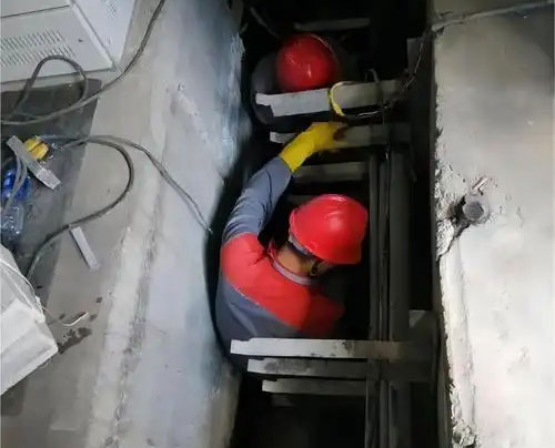 汪场镇电缆沟堵漏